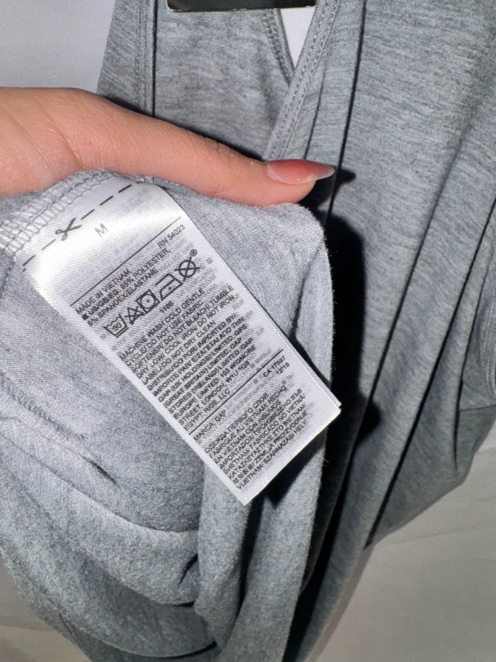 GAP Light Gray Racerback Performance Tank - Picture 4 of 4